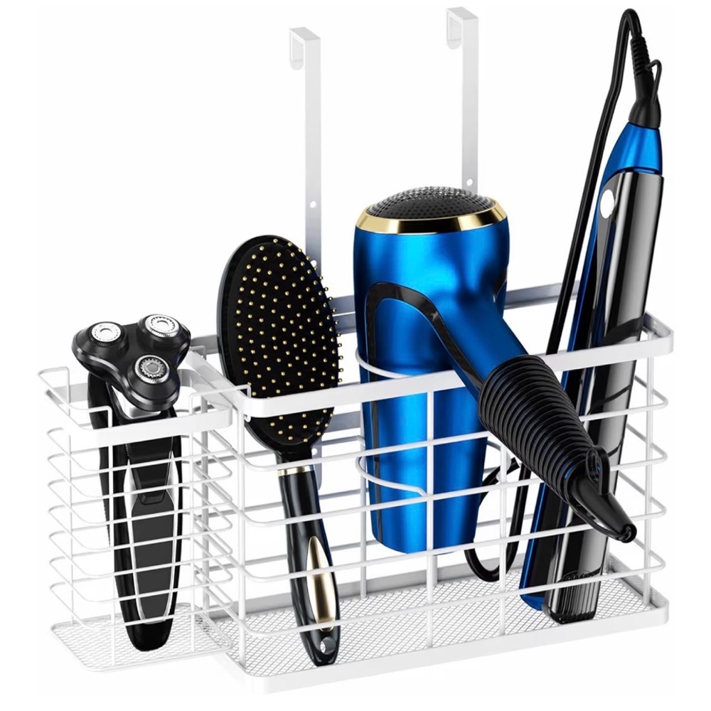 White Metal 3 Hair Tool Organizer
